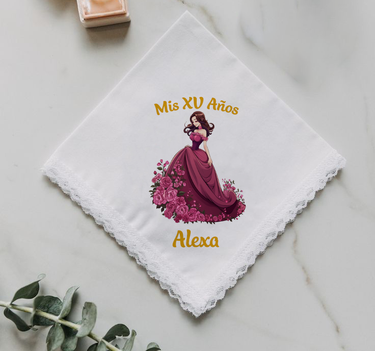 docena servilletas de tela para xv años 068