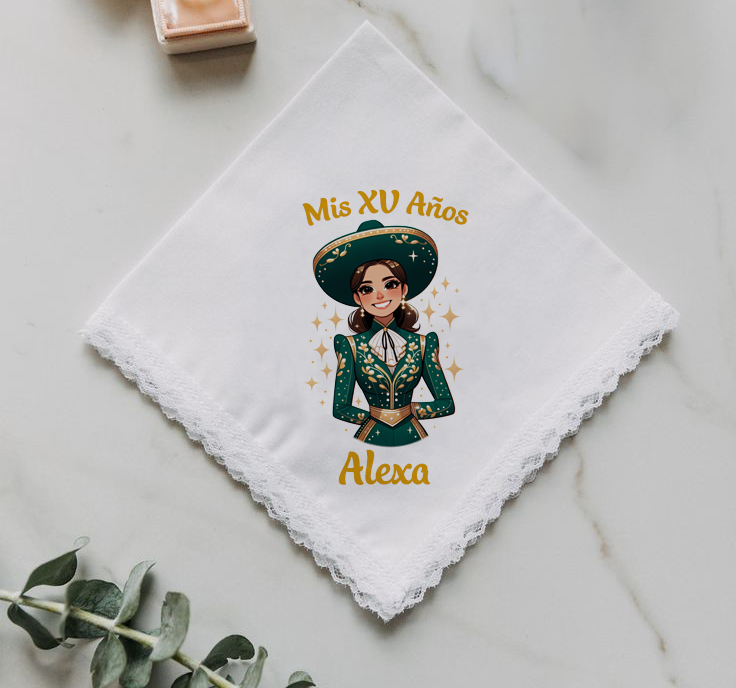 docena servilletas de tela para xv años 025