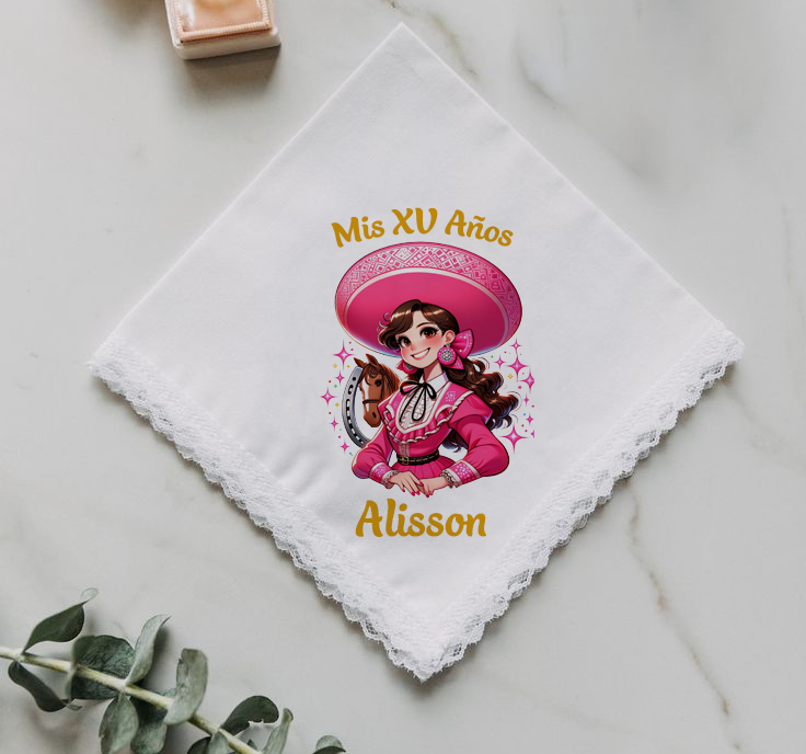 docena servilletas de tela para xv años 042
