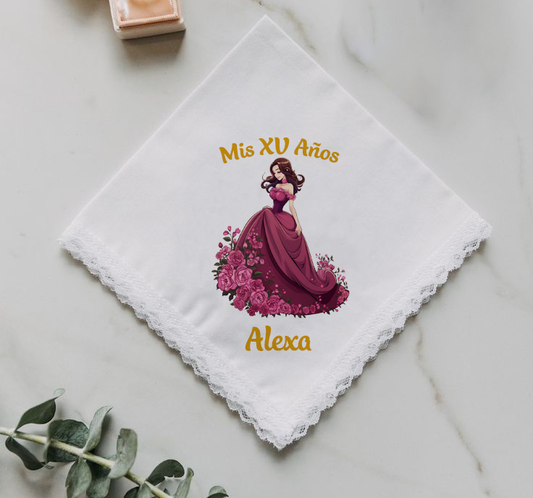 docena servilletas de tela para xv años 068
