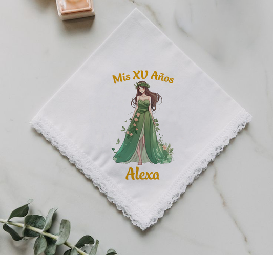 docena servilletas de tela para xv años 058